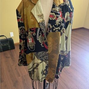 Vintage Women's Multicolor Patterned Jacket Size 21